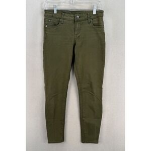 Kut From The Kloth Jeans Women's Sz O Diana‎ Skinny Low Rise Skinny Green Denim